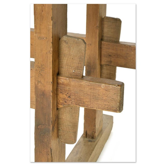 Antique Workbench in Solid Oak For Sale - Image 5 of 8