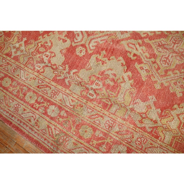 Textile Early 20th Century Antique Zabihi Collection Turkish Oushak Rug - 6'10" x 10'3" For Sale - Image 7 of 9