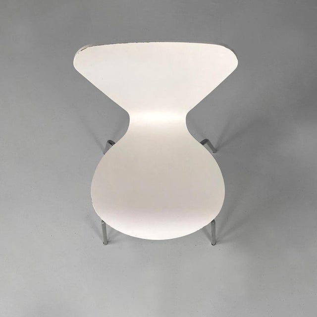 Black Italian Modern White Lacquered Curved Chairs, 1970s, Set of 6 For Sale - Image 8 of 18