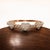 10k Rose Gold 1-1/3 CTTW Natural Diamond Heart Bangle Bracelet For Sale - Image 4 of 5