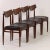 Rosewood Dining Chairs with New Black Leather, 1960s, Set of 4 For Sale - Image 6 of 13