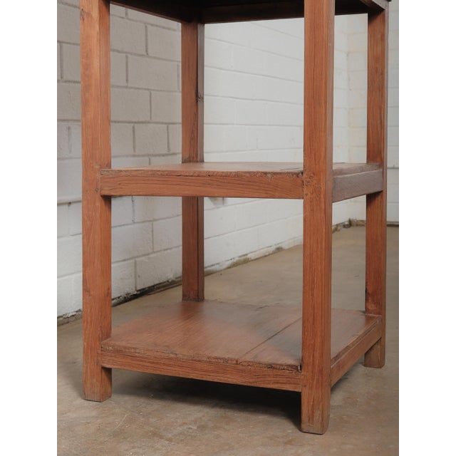 Mid 20th Century Wooden Glass-Front Open Base Display Cabinet For Sale - Image 5 of 5