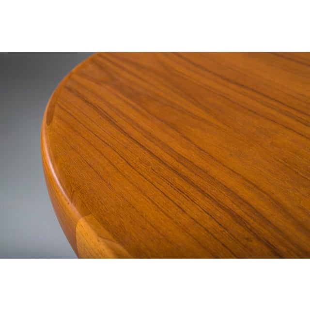 Vintage Round Teak Dining Table, 1960s For Sale - Image 6 of 11