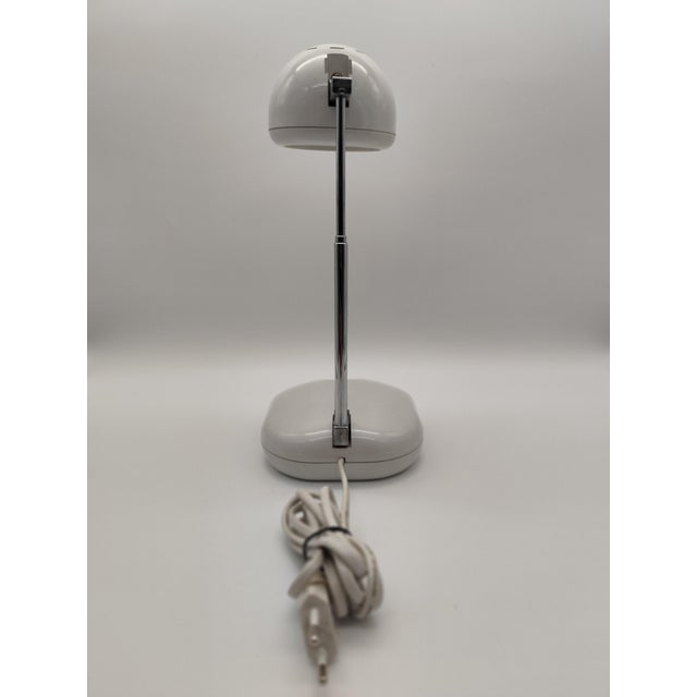 1970s Vintage Space Age Telescopic Table Lamp in White by Hustadt-Leuchten, 1970 For Sale - Image 5 of 10