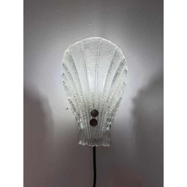 Glass Shell Wall Lamp from Sölken Leuchten For Sale - Image 11 of 11