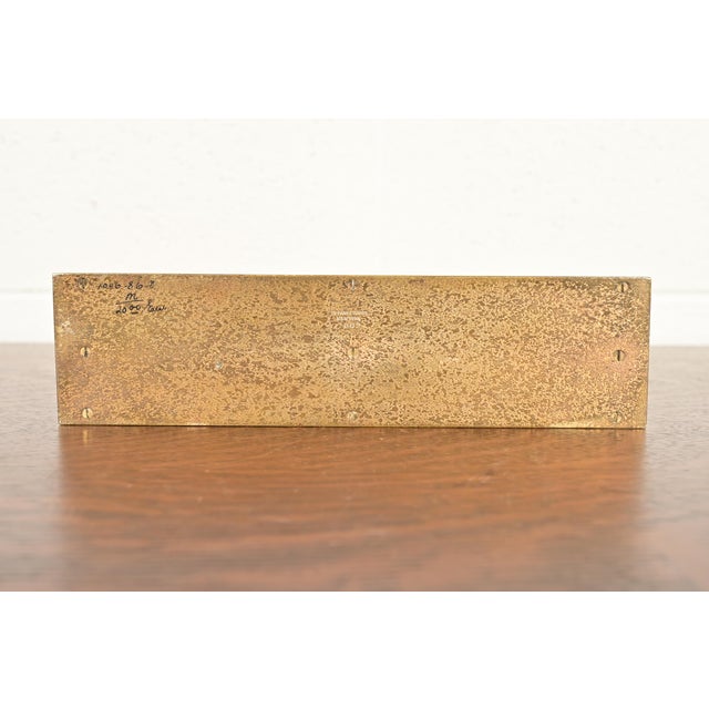 Tiffany Studios New York Zodiac Pattern Bronze Doré Letter Rack For Sale - Image 9 of 12