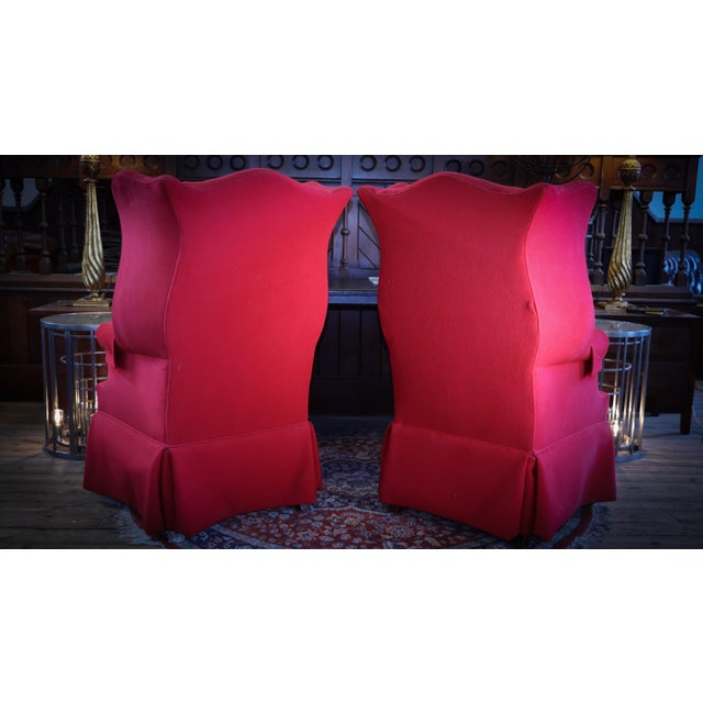 Hepplewhite Style Highback Wingback Armchairs from Polo Ralph Lauren, 1987 For Sale - Image 18 of 18