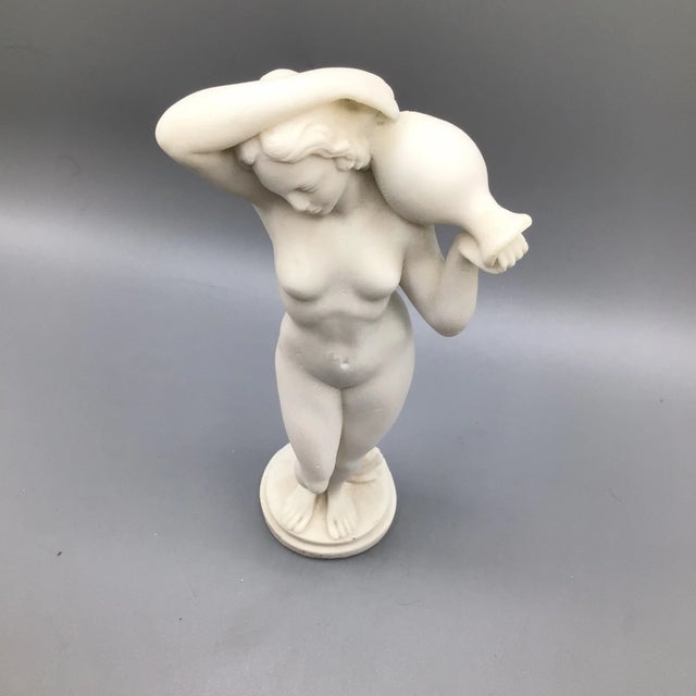 Greek Nude Sculpture "Female Figure Carrying Hydria Water Jar" For Sale - Image 12 of 13