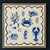 A sophisticated coastal composition featuring hand-painted sea life specimens in a timeless palette of layered blues and...