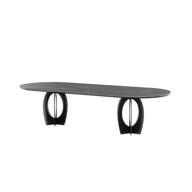 Boulder Oval Dining Table by Porus Studio For Sale - Image 9 of 9