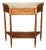 Louis XVI French Marble Top Brass Mounted Two Tier Console Table For Sale