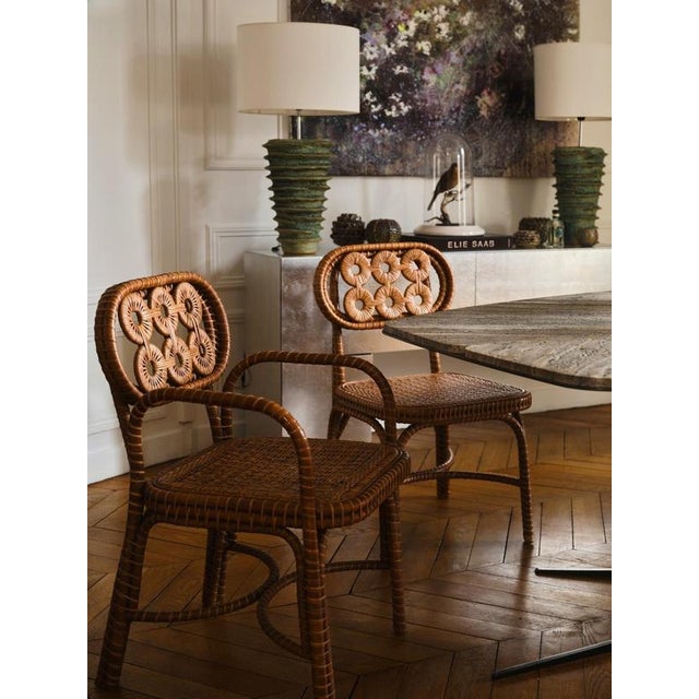 Bridget Chair in Stained Rattan by Popus Editions For Sale - Image 10 of 11