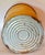 Mustard Large Industrial Lard Metal Tin Mustard Color, 20.25 Inches Height For Sale - Image 8 of 10