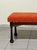 Bench in Stained Wood and Corduroy, 1960s For Sale - Image 4 of 13