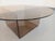 Vintage Round Coffee Table in Glass and Acrylic Glass, 1970s For Sale - Image 9 of 15