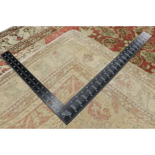 Mid 20th Century Mid 20th Century Vintage Turkish Oushak Rug 03'04 X 05'07 For Sale - Image 5 of 10