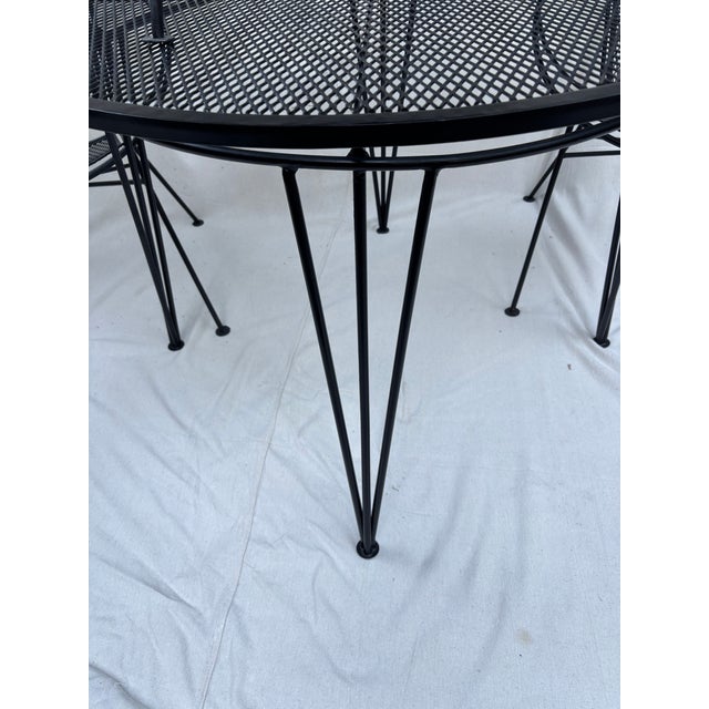 Mid 20th Century Mid 20th Century Tempestini Atomic Table With 3 Radar Chairs - A Set, Attributed For Sale - Image 5 of 7