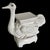 1960s Vintage Italian White-Glazed Terracotta Ostrich Garden Seat For Sale - Image 5 of 7