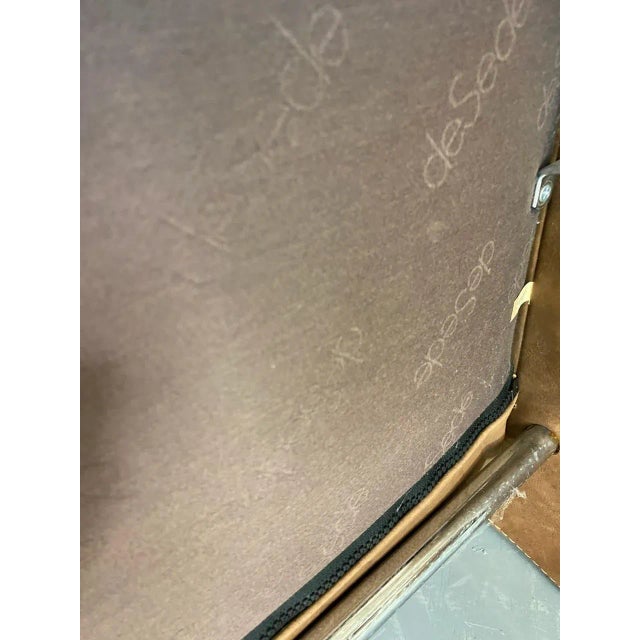 Mid-Century Brutalist Modernist Leather Model DS50 Lounge Chair from de Sede, 1960s For Sale - Image 6 of 12