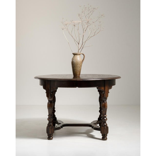 1970s Eclectic Dining Table In Original Patina For Sale - Image 9 of 9