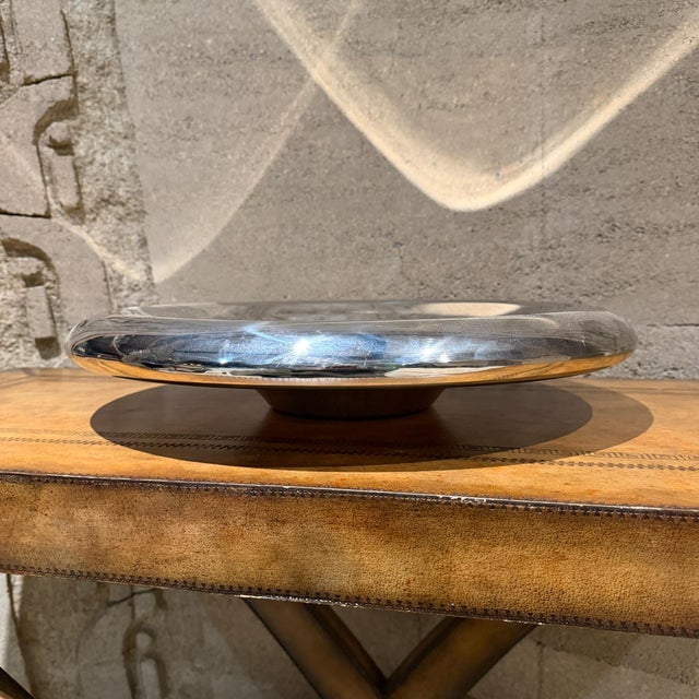 Sleek Modern Tulip Chrome Polished Metal Bowl Post Modern For Sale - Image 12 of 17