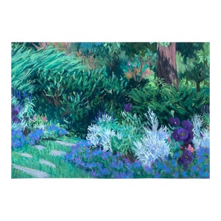 1987 Elsie Dinsmore Popkin Impressionist Pastel Landscape For Sale