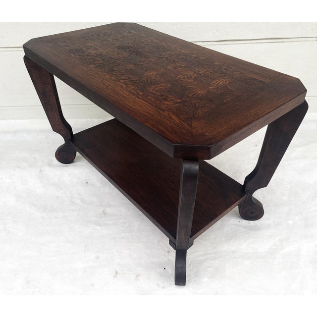 Art Deco Style Side Table in Natural Oak, 1950s For Sale - Image 15 of 18