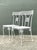 Salterini Vintage Salterini Greek Key Wrought Iron Dining Chairs, Attributed - A Pair For Sale - Image 4 of 12