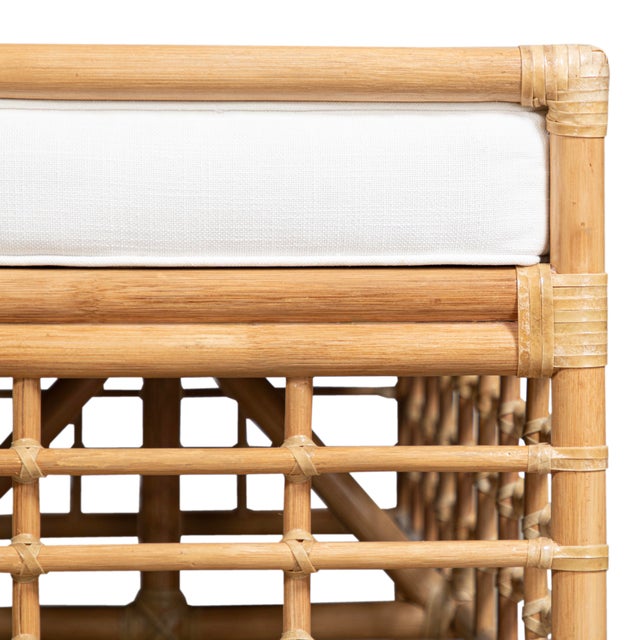 Tan Luna Bench - Natural For Sale - Image 8 of 9
