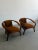 W31 D28 H26 SW22 SD20.5 SH17 Solid walnut compact lounge seat. Handcrafted in house. These feature cotton velvet...