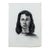 Mid 20th Century Signed Charcoal Portrait Drawing of a Woman With Dark Hair Donna Foreman Hopper For Sale