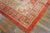 1900s Orange Birds Medallion Antique Chinese Bao Tou Rug 4'4" X 7'2" Knotted Wool Carpet For Sale - Image 9 of 9