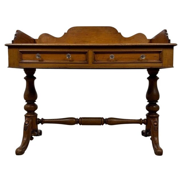 19th Century Antique English Oak Washstand For Sale - Image 10 of 10