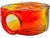 Orange Early 20th Century Handmade Fluorescent Americana Art-Glass Vase For Sale - Image 8 of 13