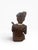 Wood Hand-Carved Chinese Wooden Figural Sculpture of Seated Musician With String Instrument For Sale - Image 7 of 12