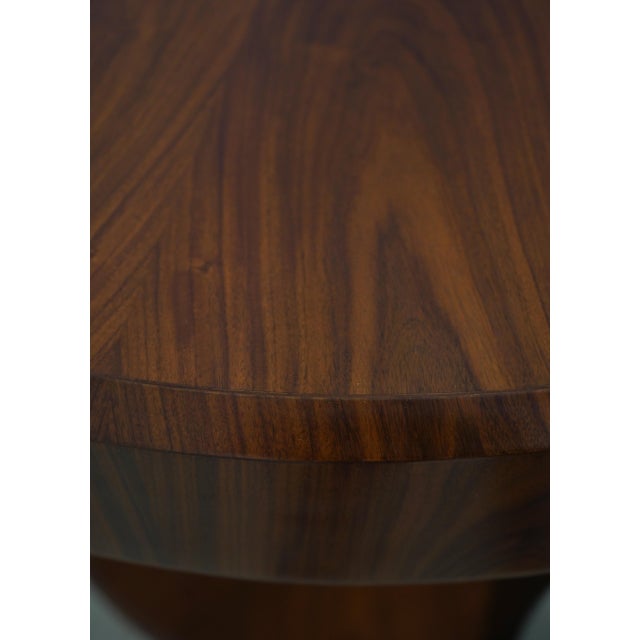 Jonathan Charles Round 2 Drawer Modern Design Lamp Table For Sale - Image 9 of 18