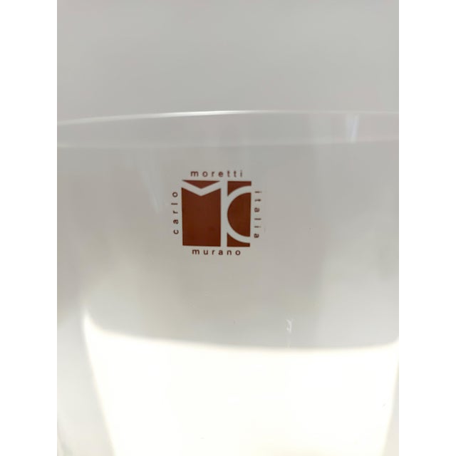 Transparent Murano Glass Vase by Carlo Moretti, Italy, 1990s For Sale - Image 13 of 14