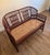 Brighton Pavilion Vintage Brighton Pavilion Style Bamboo Chippendale Cane Settee For Sale - Image 4 of 9