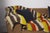 Vintage Folk Art Portuguese Wool Blanket Cobertor De Papa Striped Textile Rustic Bed Throw, 1950s For Sale - Image 10 of 11