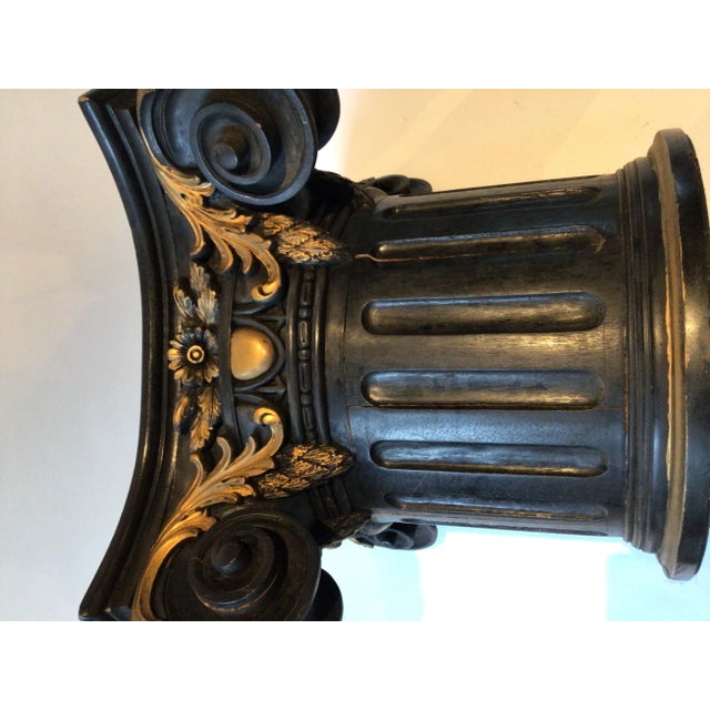 1910, Large Wood Capitol Base For Sale - Image 4 of 13