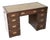 Military Campaign Leather Top Pedestal Desk, 1930 For Sale