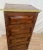 Vintage Tiger Oak File Cabinet Four Drawers One Locks Paneled Sides Legal Size For Sale - Image 10 of 12