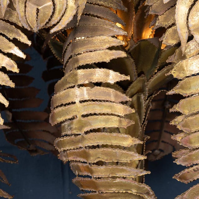 French Palm Tree Floor Lamp by Christian Techoueyres for Maison Jansen, 1970s For Sale - Image 13 of 18