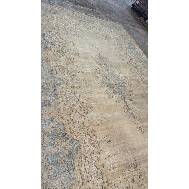Traditional Mid-20th Century Antique Kerman Wool Rug For Sale - Image 3 of 14