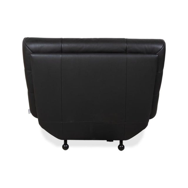 Set of BMP 418 Lounge Chair and Ottoman in Black Leather from Rolf Benz, Set of 2 For Sale - Image 18 of 18