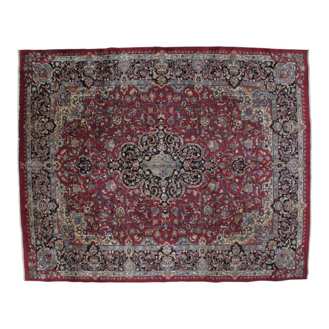 1970's Signed Pesian Khorassan Rug-9'8" X 12'2" For Sale