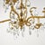 Vintage Brass and Crystal Chandelier Petite 5 Arm Made in Spain For Sale - Image 13 of 13