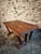 Vintage French dining table in the Arts & Crafts style, crafted from solid oak and dating from the 1930s–1940s. This table...
