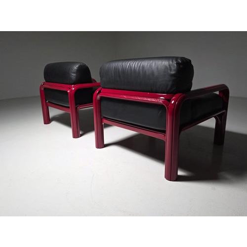 Metal Model 54 Lounge Chairs by Gae Aulenti for Knoll, Italy, 1975, Set of 2 For Sale - Image 7 of 11