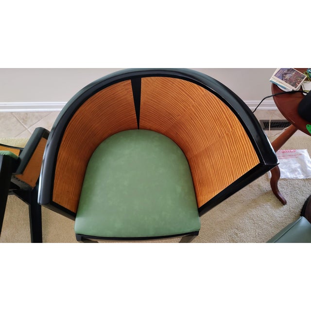 Bernhardt Pair of Barrel Accent Chairs by Bernhardt For Sale - Image 4 of 13